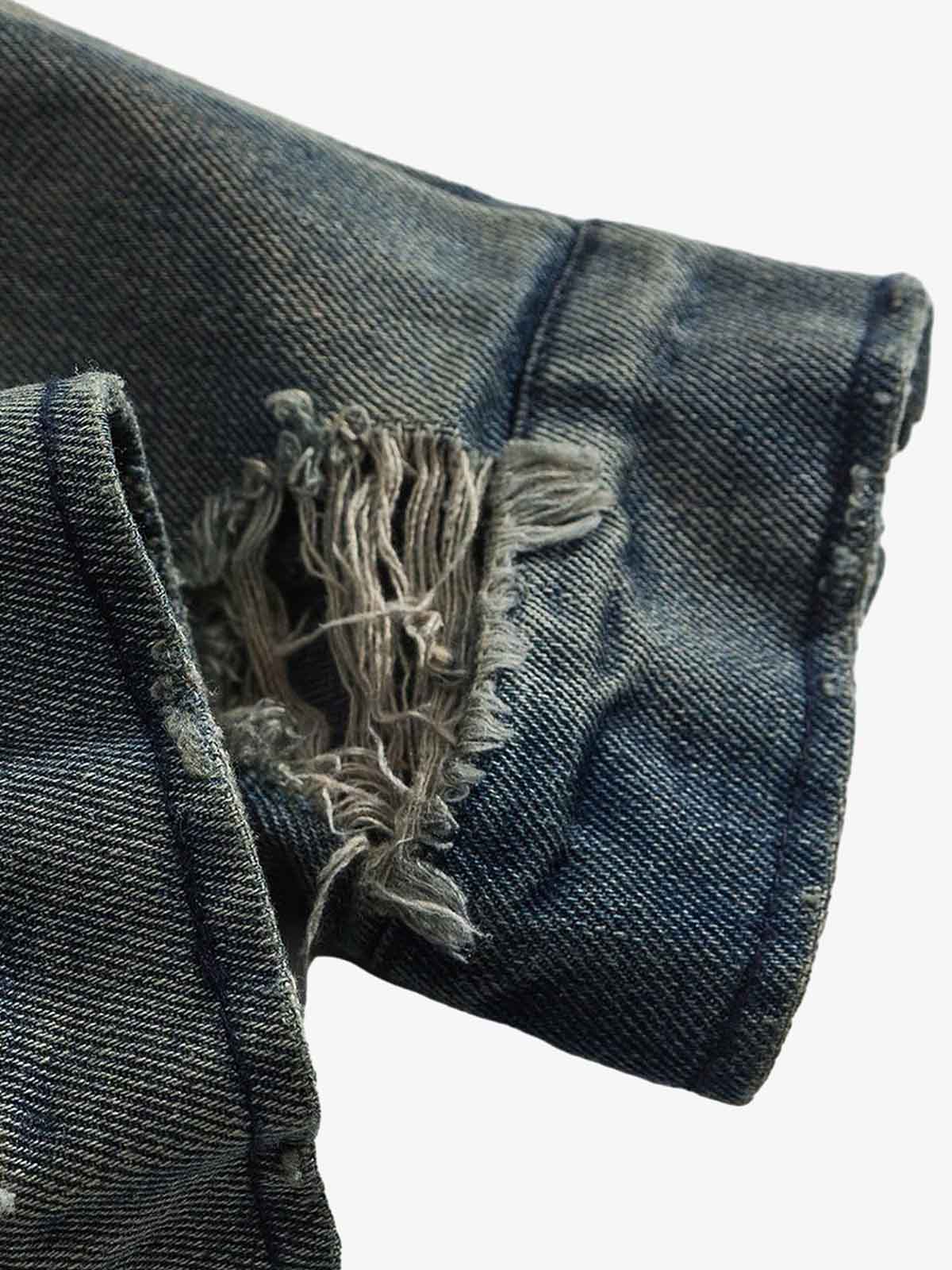 Jaqueta Pavtros Vintage Washed Denim