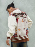Jaqueta Owl Patch College Baseball Jersey