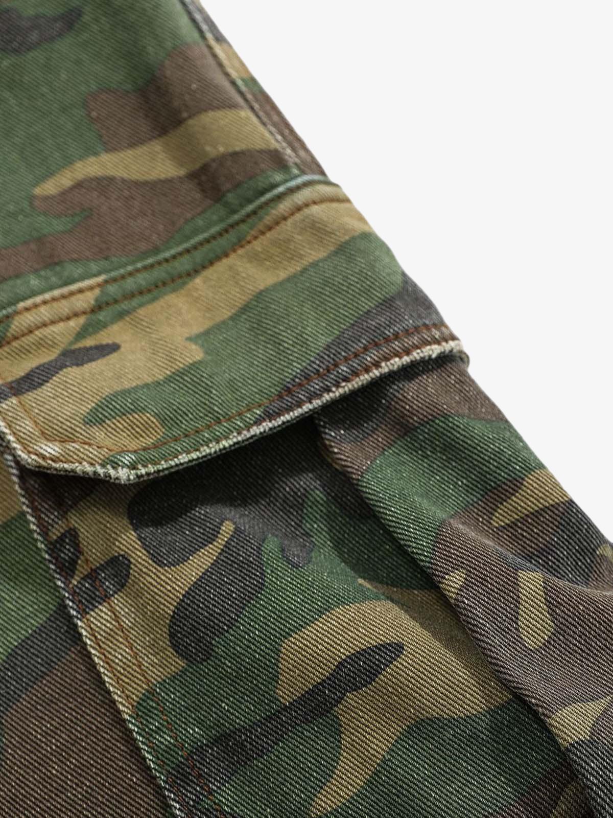 Calça Pavtros Cargo Camouflage Flared