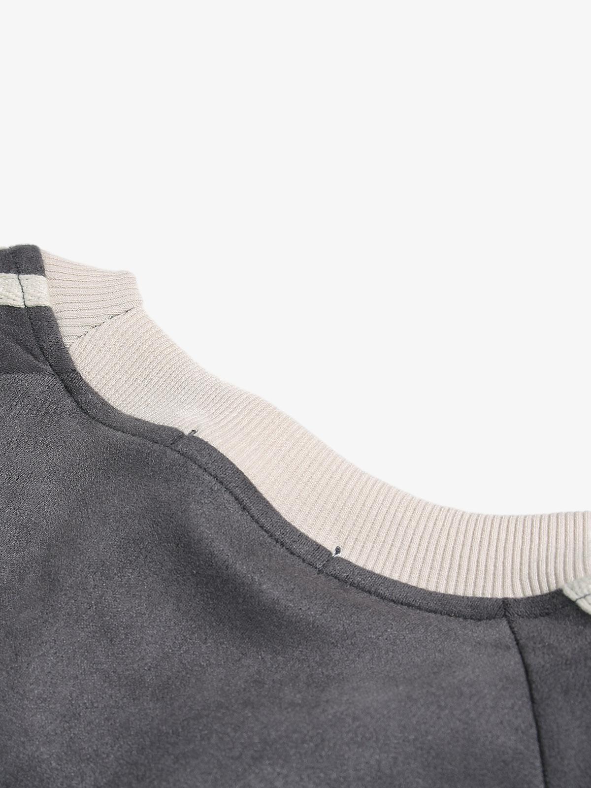 Camiseta Pavtros Suede Contrast Spliced Oversize - foto 21