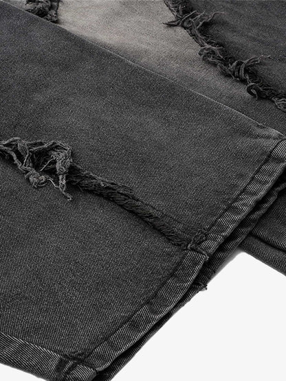 Calça Pavtros Washed Distressed Raw Edge