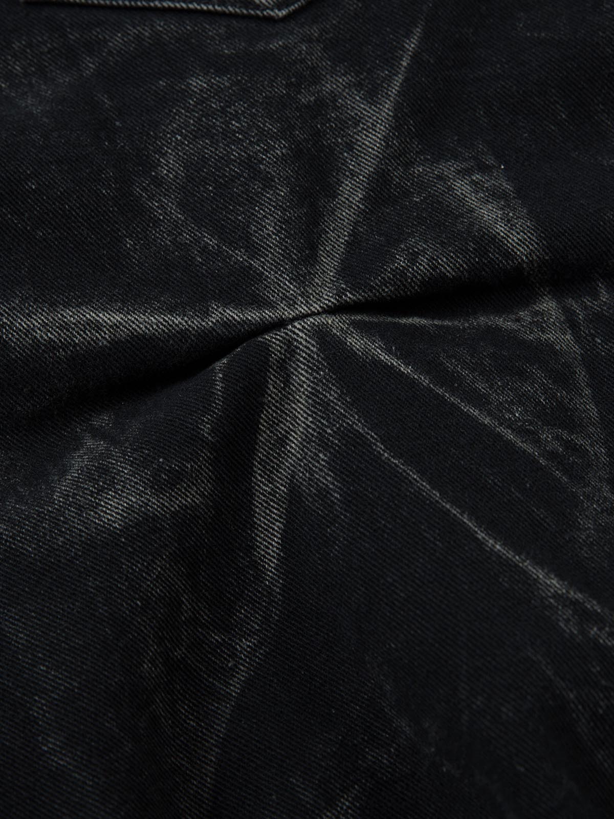Calça Pavtros Heavy Washed Distressed Pleated Baggy Jeans