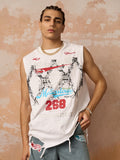 Regata Retro Tattered Print Vest
