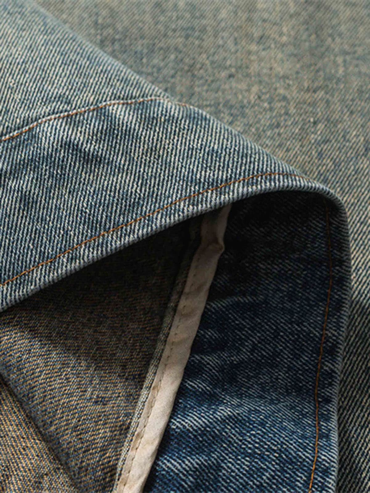 Jaqueta Pavtros Embroidered Do-over Denim Jacket - 1911 - foto 9