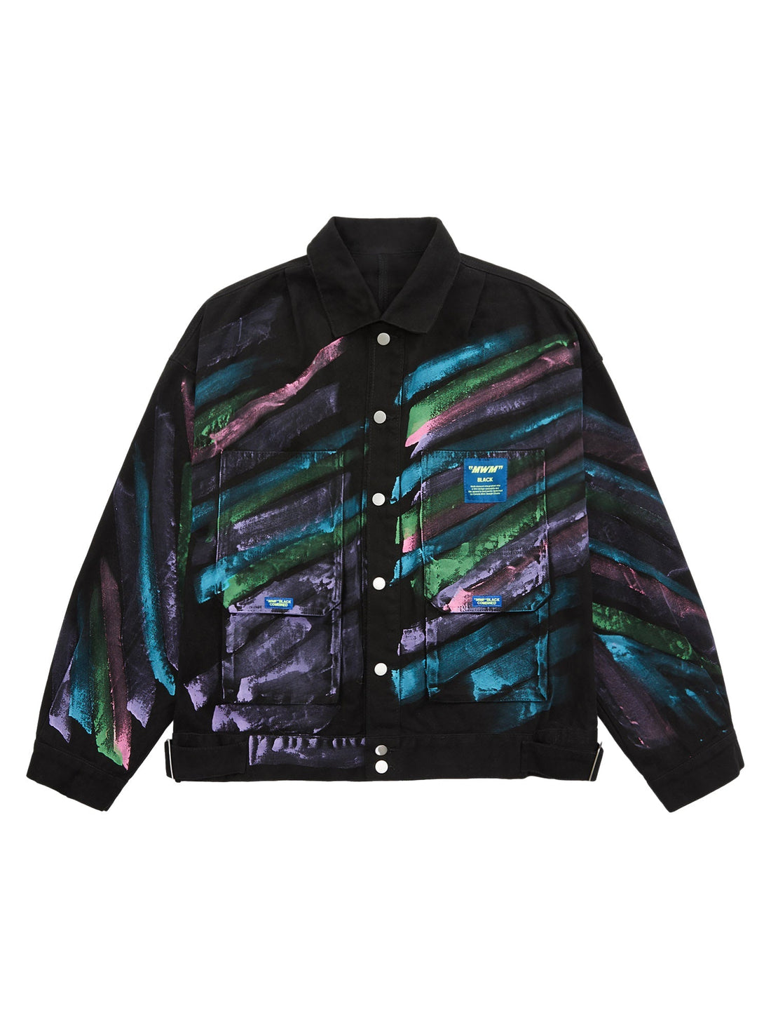 Jaqueta Masculina Studios Abstract Graff Denim Jacket — Pavtros