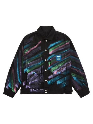 Jaqueta Pavtros Studios Abstract Graff Denim Jacket — Foto 1