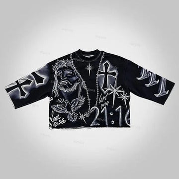 Camiseta Pavtros Oversized Saint Black