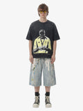 Vintage Soccer Figure Graphic T-Shirt