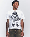 CAMISETA FUMANDO AQUELE QUE DEIXOU A MAD, ENLATADA OFF WHITE