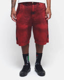 BERMUDA JEANS CURVALÍNEA DOUBLE HAND VERMELHA