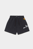 Shorts Barra Crew Assinatura Logo Refletivo (Black)