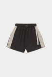 Shorts Barra Crew B Logo Textura Black