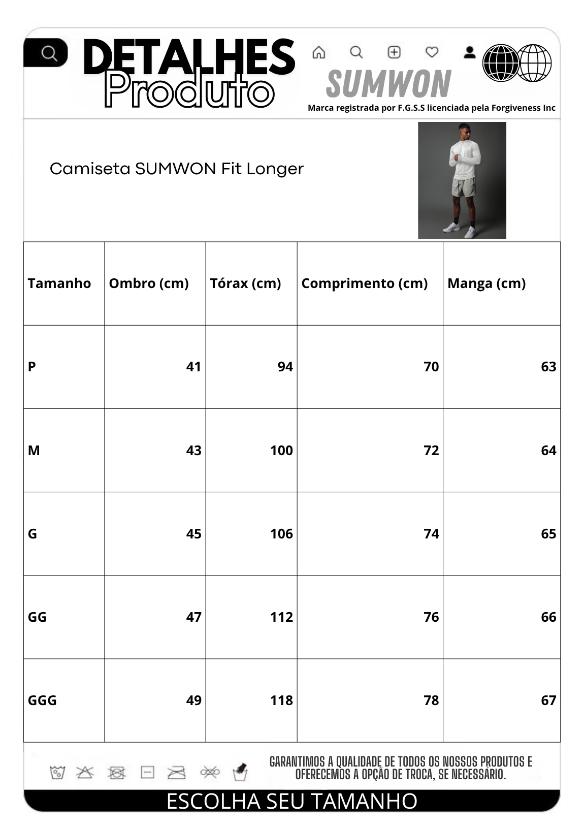Camiseta Pavtros Fit Longer