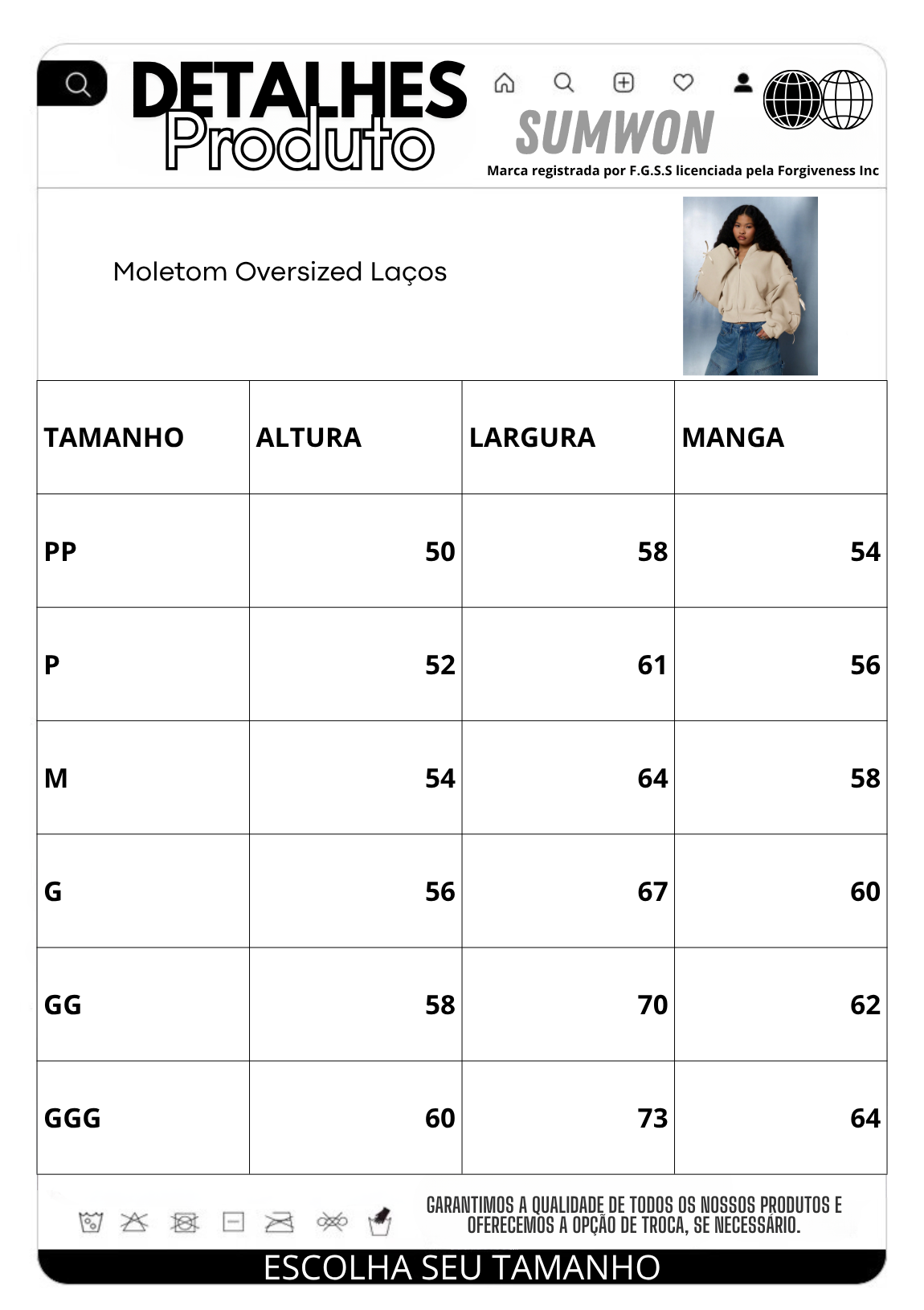 Moletom Pavtros Oversized Laços - foto 20
