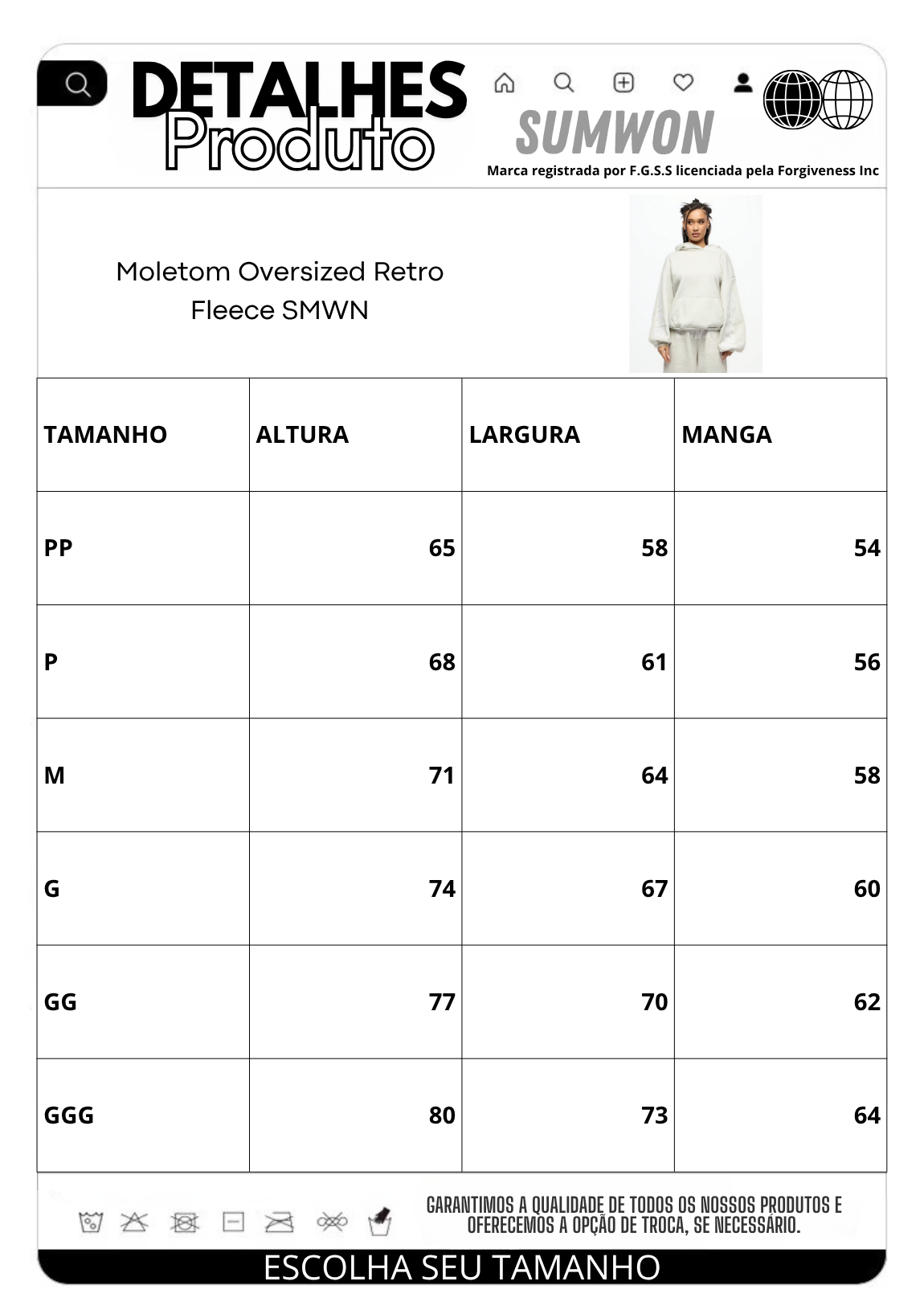 Moletom Pavtros Oversized Retro Fleece - foto 13