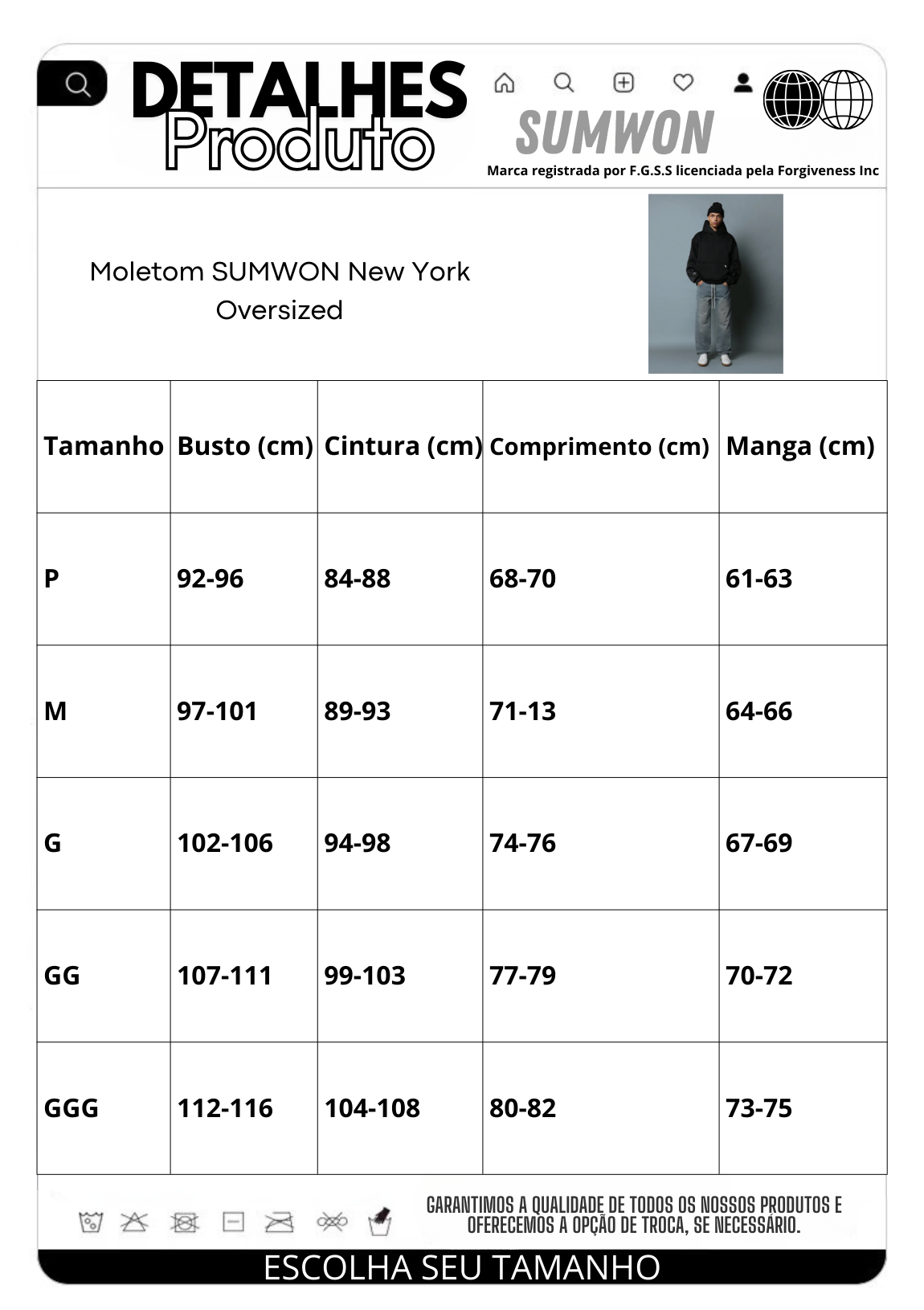 Moletom Pavtros New York Oversized - foto 10